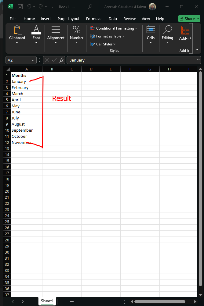 Excel Fill Functionalities: Autofilling in Excel